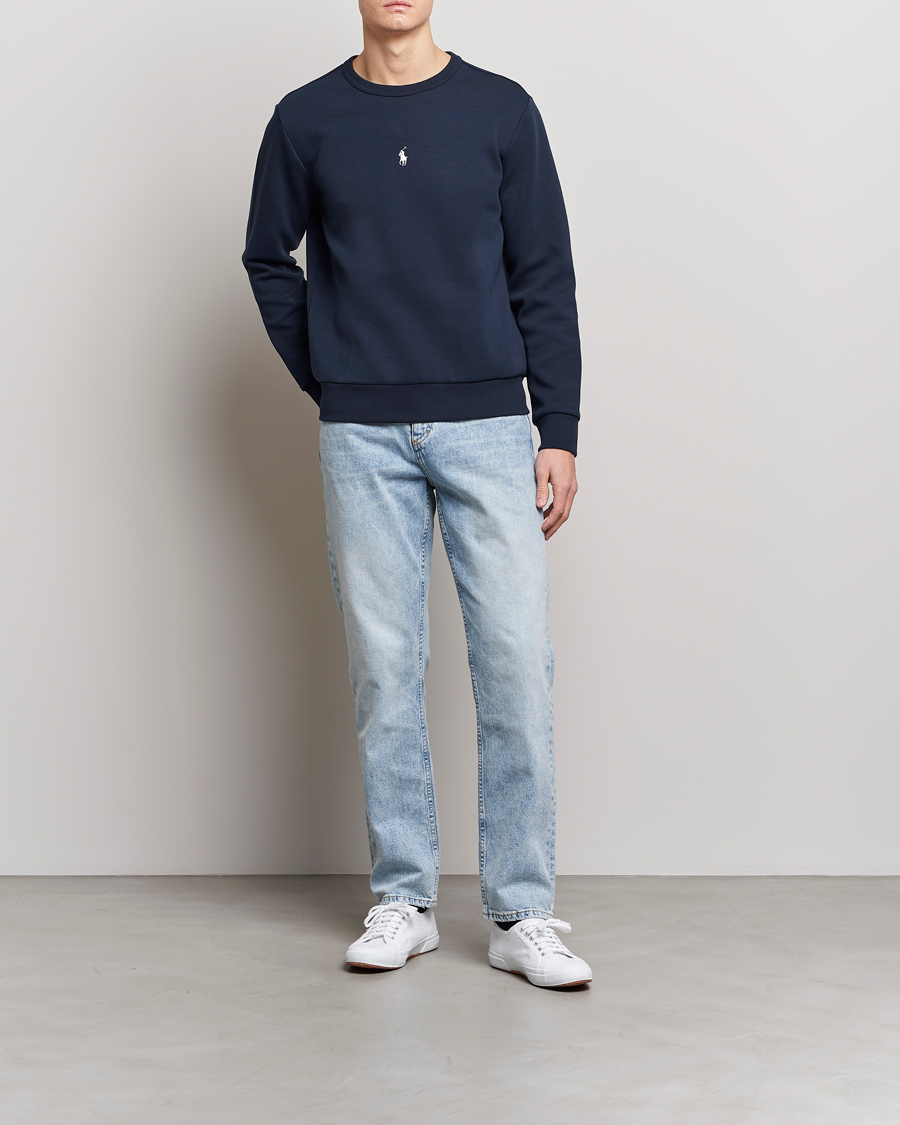 Heren | Truien | Polo Ralph Lauren | Double Knit Center Logo Sweatshirt Aviator Navy