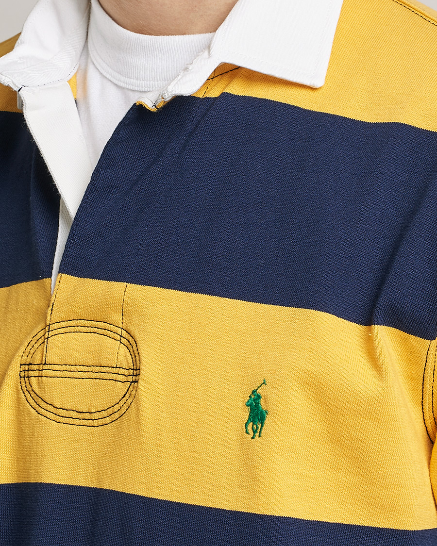 Heren | Truien | Polo Ralph Lauren | Jersey Striped Rugger Yellow/Navy