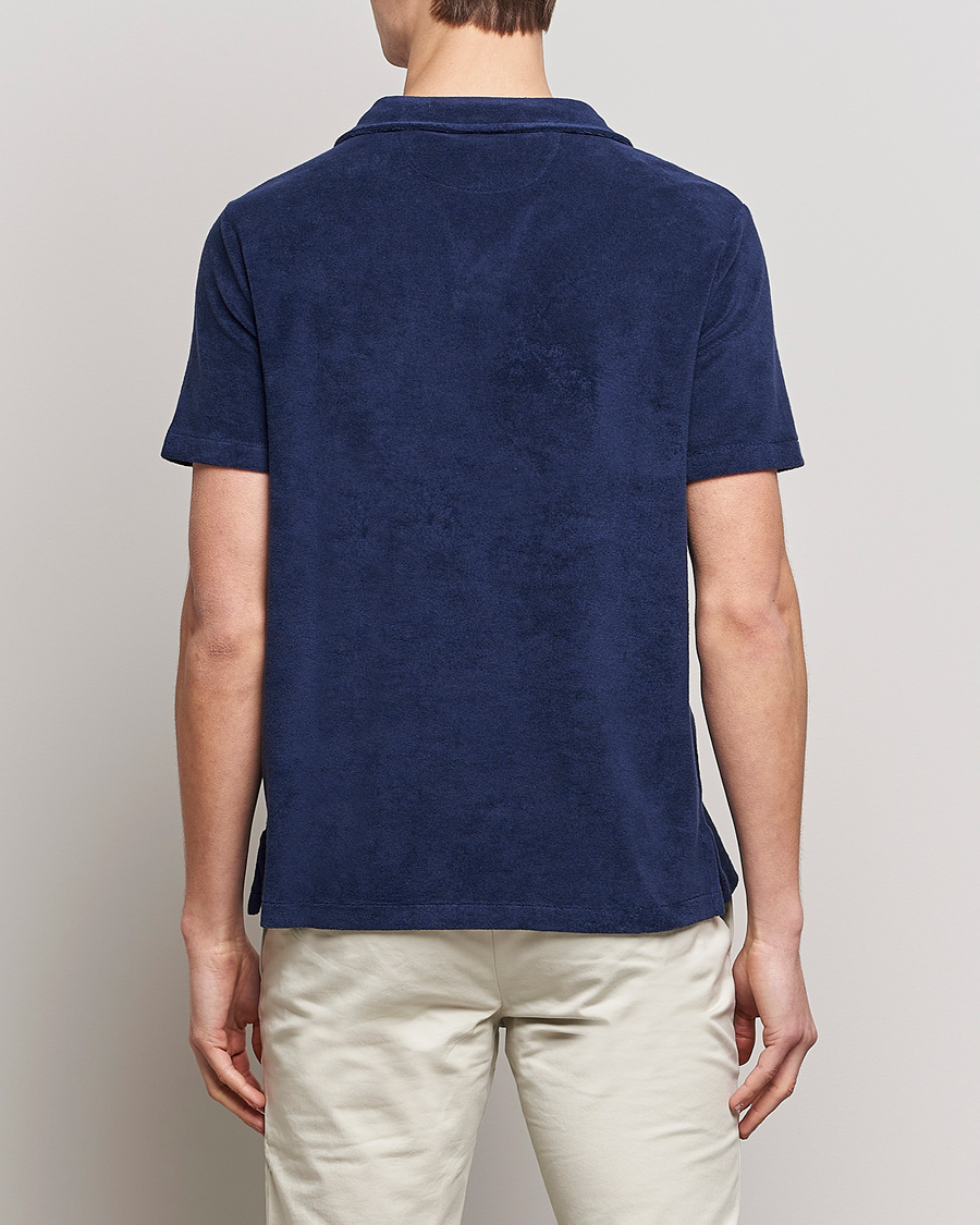 Heren | Polo's | Polo Ralph Lauren | Cotton Terry Open Collar Polo Newport Navy