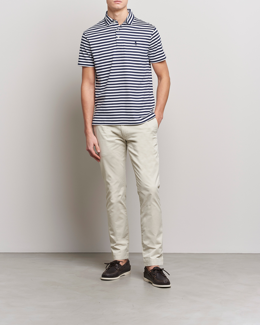 Heren | Polo's | Polo Ralph Lauren | Pima Cotton Striped Polo Navy/White