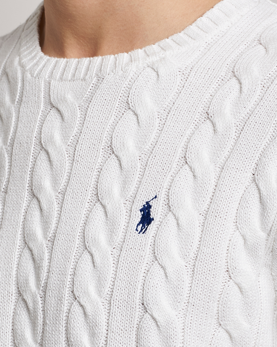 Heren | Truien | Polo Ralph Lauren | Cotton Cable Pullover White