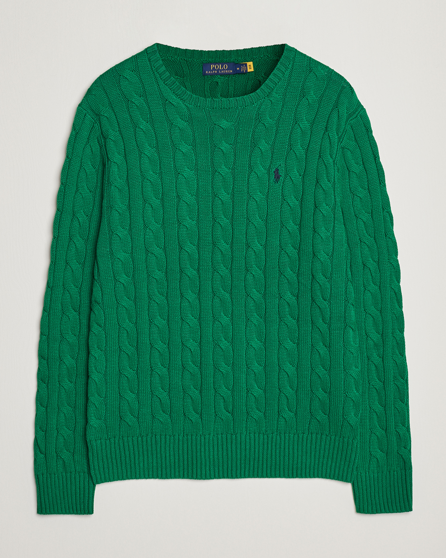 Heren | Truien | Polo Ralph Lauren | Cotton Cable Pullover Athletic Green