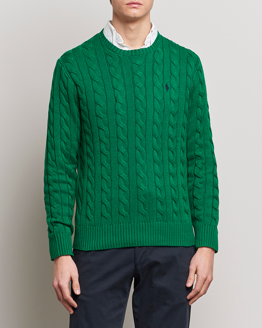 Heren | Truien | Polo Ralph Lauren | Cotton Cable Pullover Athletic Green