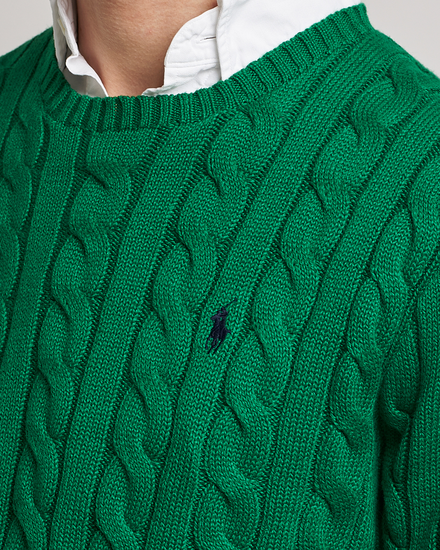 Heren | Truien | Polo Ralph Lauren | Cotton Cable Pullover Athletic Green