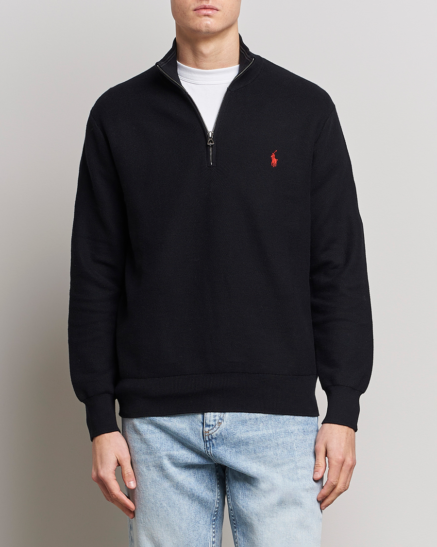 Heren |  | Polo Ralph Lauren | Textured Half-Zip Black