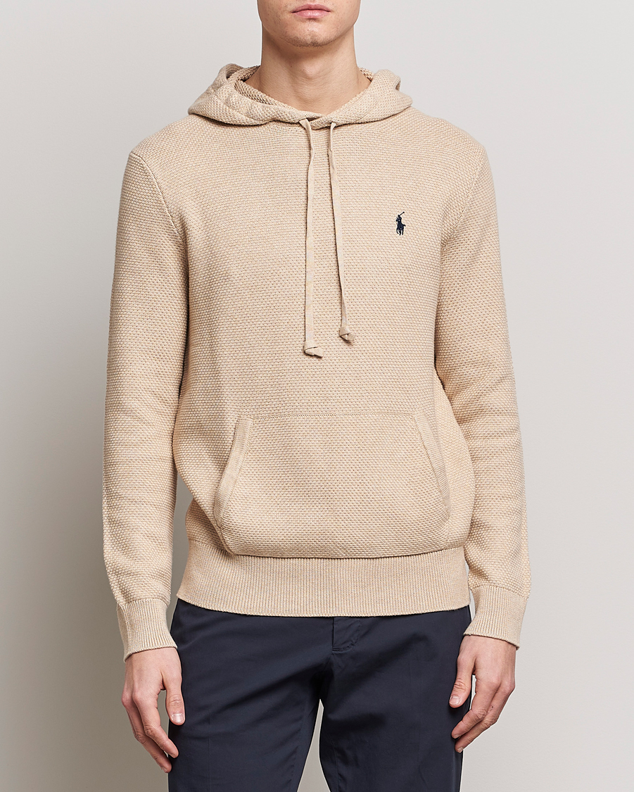 Heren | Truien | Polo Ralph Lauren | Cotton Cable Hoodie Sand Dune Heather