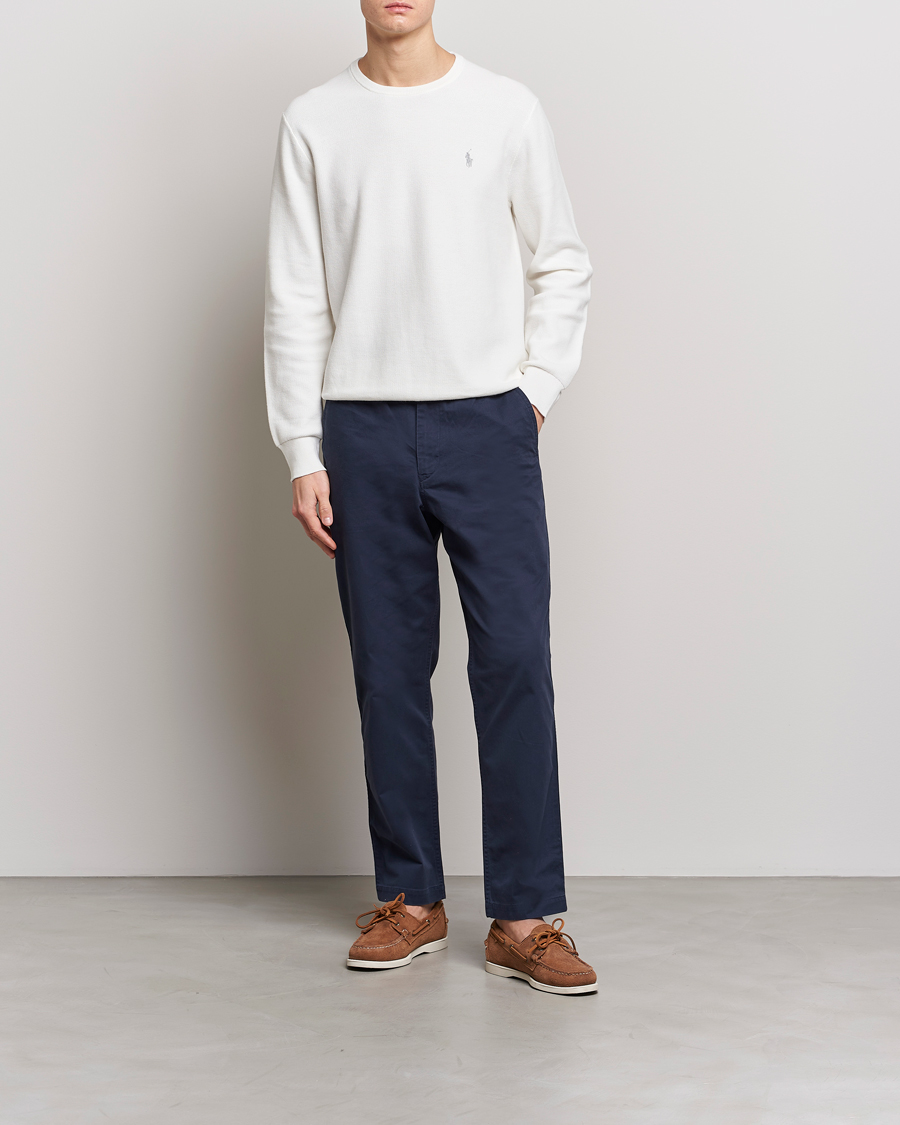 Heren | Truien | Polo Ralph Lauren | Textured Crew Neck Sweater Deckwash White