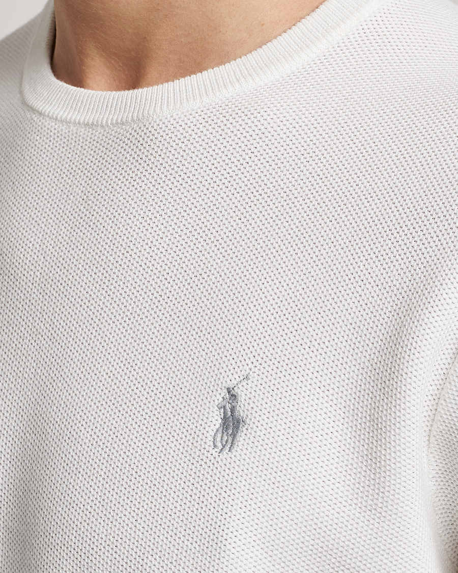 Heren | Truien | Polo Ralph Lauren | Textured Crew Neck Sweater Deckwash White