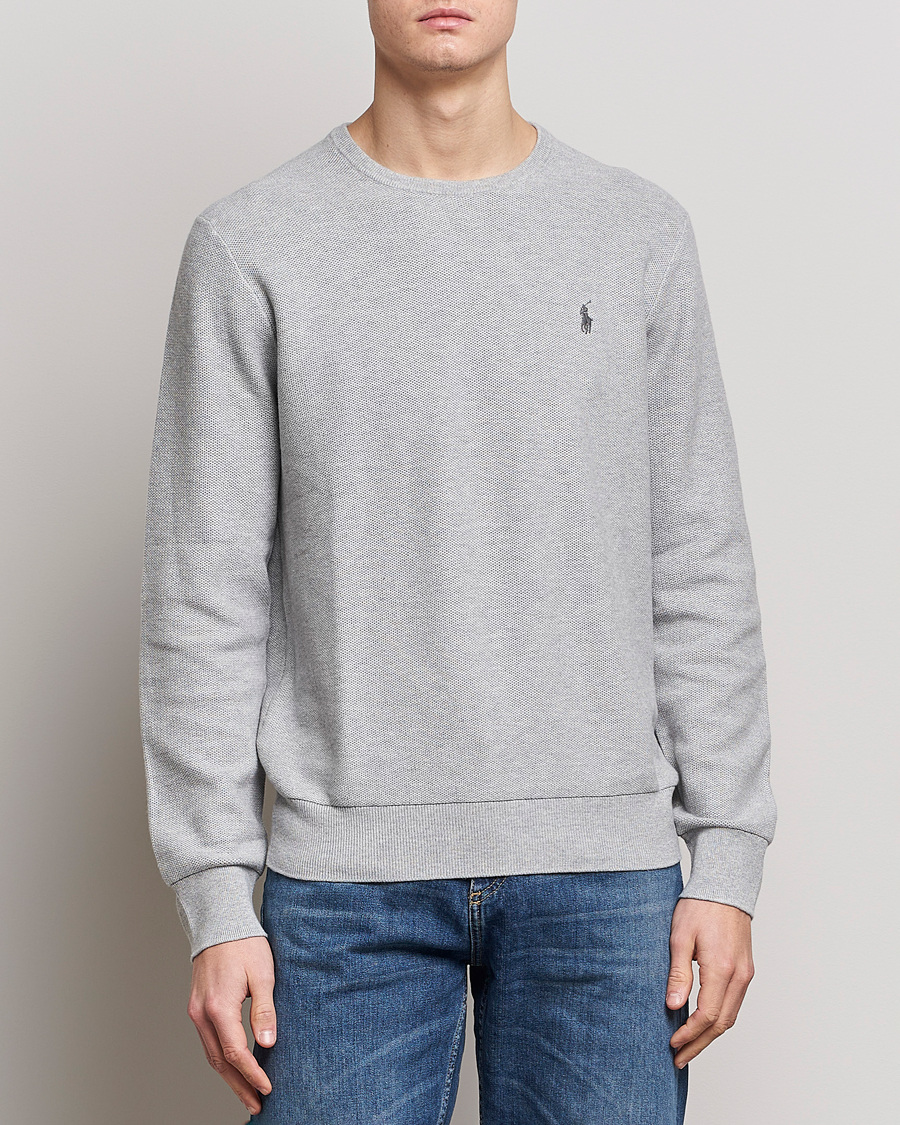 Heren | Truien | Polo Ralph Lauren | Textured Crew Neck Sweater Andover Heather