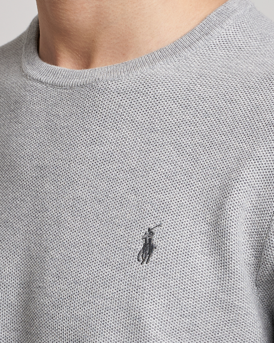 Heren | Truien | Polo Ralph Lauren | Textured Crew Neck Sweater Andover Heather