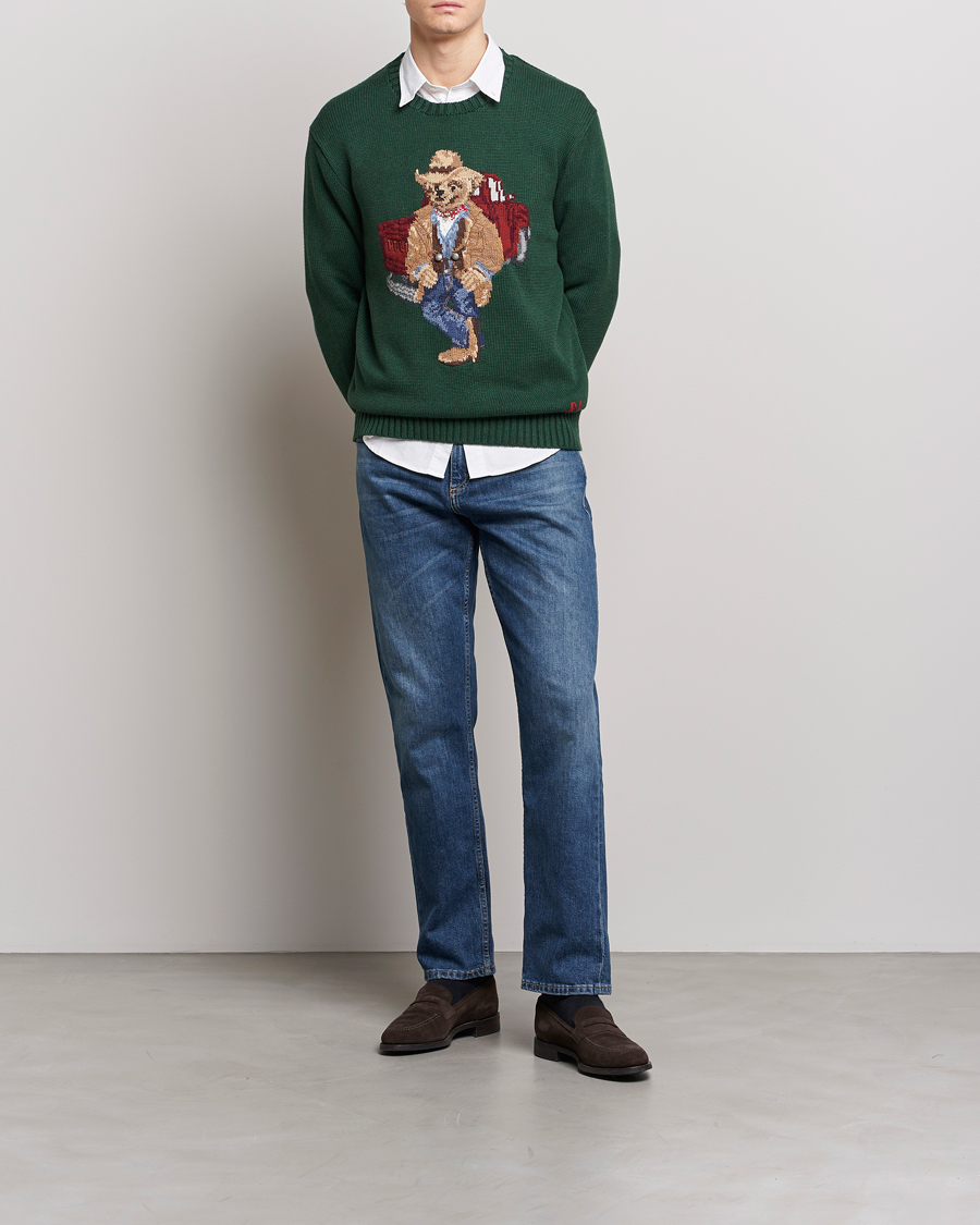 Heren | Truien | Polo Ralph Lauren | Knitted Crew Neck Bear Sweater New Forest Heather