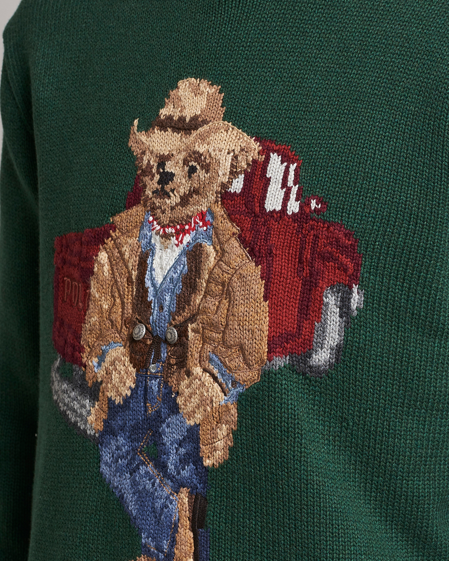 Heren | Truien | Polo Ralph Lauren | Knitted Crew Neck Bear Sweater New Forest Heather