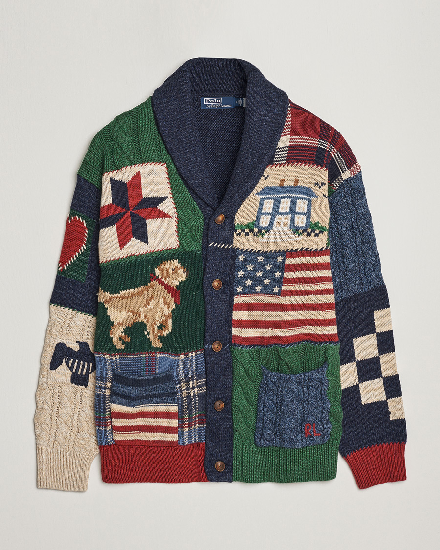 Heren | Truien | Polo Ralph Lauren | Cotton Blend Shawl Collar Cardigan Multi