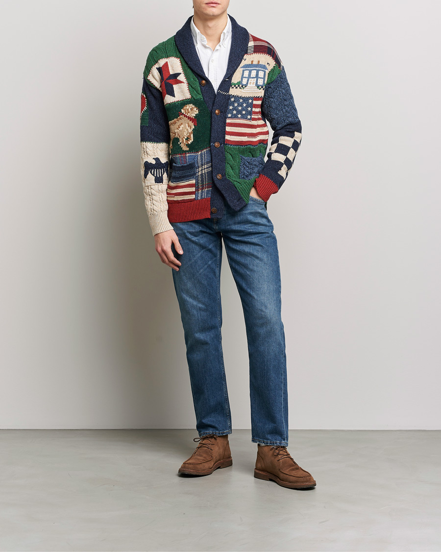 Heren | Truien | Polo Ralph Lauren | Cotton Blend Shawl Collar Cardigan Multi