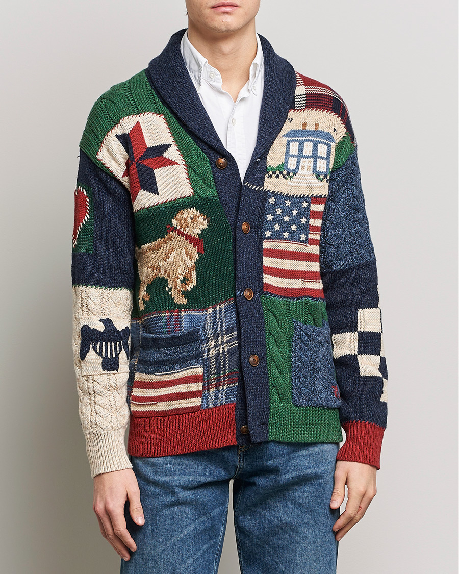 Heren | Truien | Polo Ralph Lauren | Cotton Blend Shawl Collar Cardigan Multi