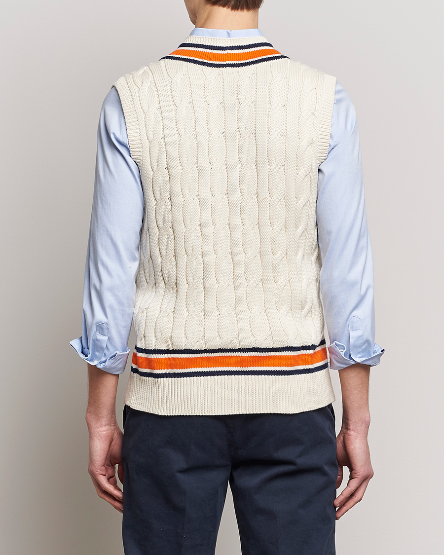 Heren | Truien | Polo Ralph Lauren | Cricket V-Neck Knitted Vest Cream Multi
