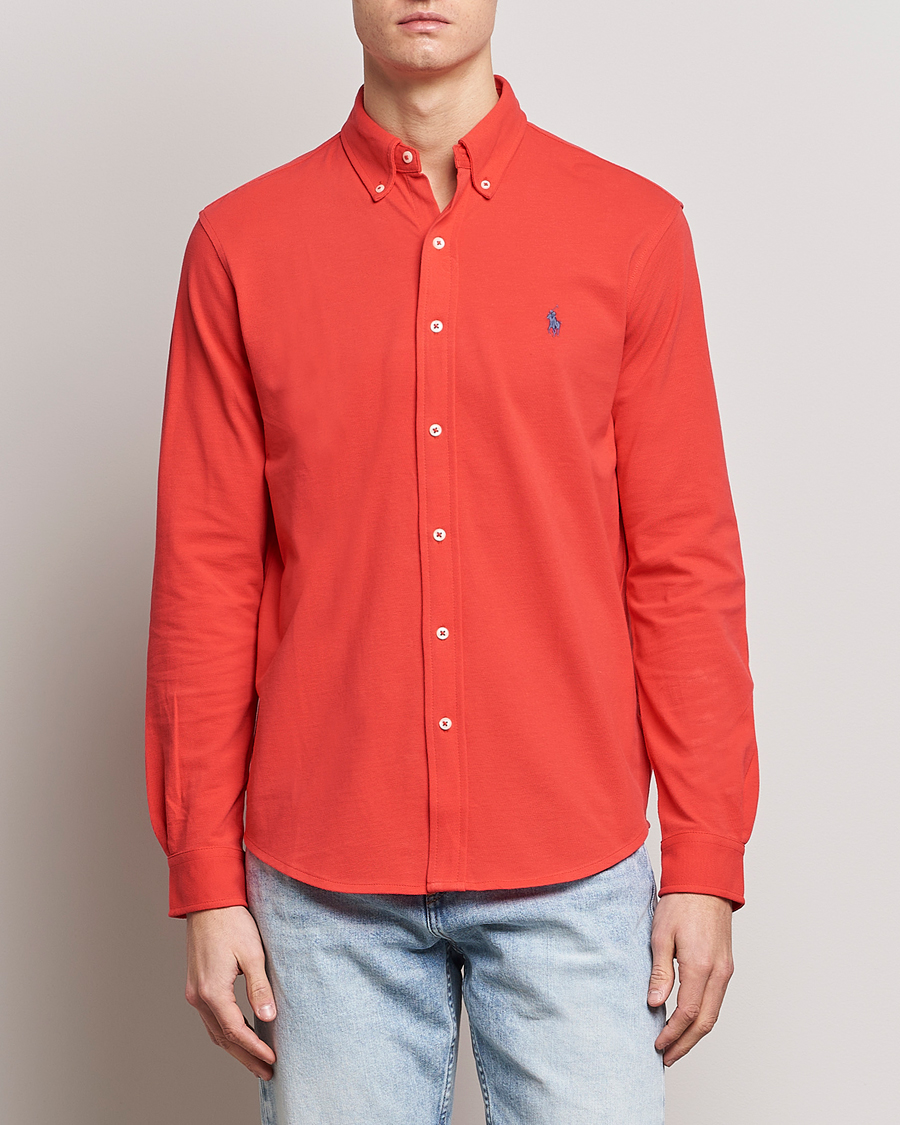 Heren | Overhemden | Polo Ralph Lauren | Featherweight Mesh Shirt Red Reef