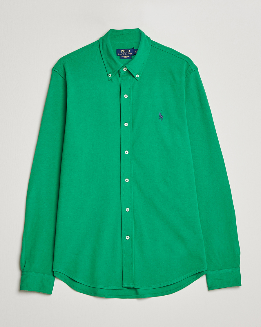 Heren | Overhemden | Polo Ralph Lauren | Featherweight Mesh Shirt Optic Green