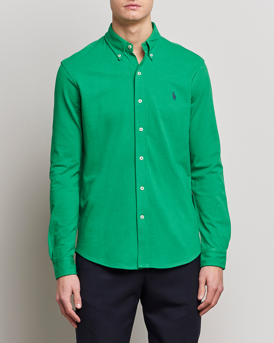 Heren | Overhemden | Polo Ralph Lauren | Featherweight Mesh Shirt Optic Green