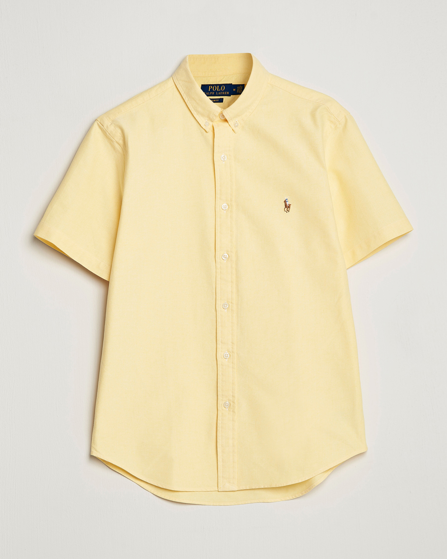 Heren | Overhemden | Polo Ralph Lauren | Slim Fit Oxford Short Sleeve Shirt Yellow
