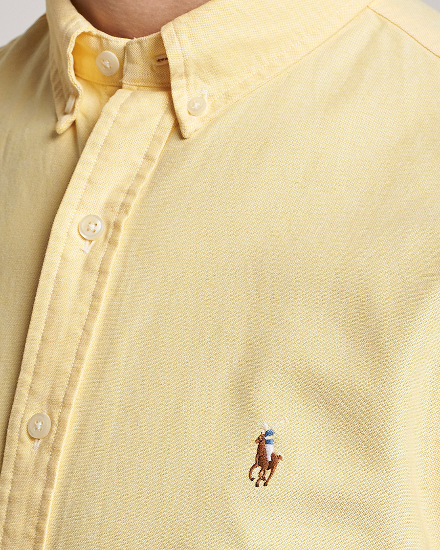 Heren | Overhemden | Polo Ralph Lauren | Slim Fit Oxford Short Sleeve Shirt Yellow