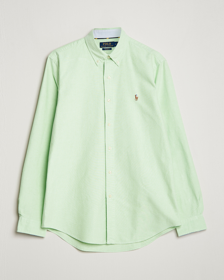 Heren | Overhemden | Polo Ralph Lauren | Custom Fit Oxford Button Down Shirt Oasis Green