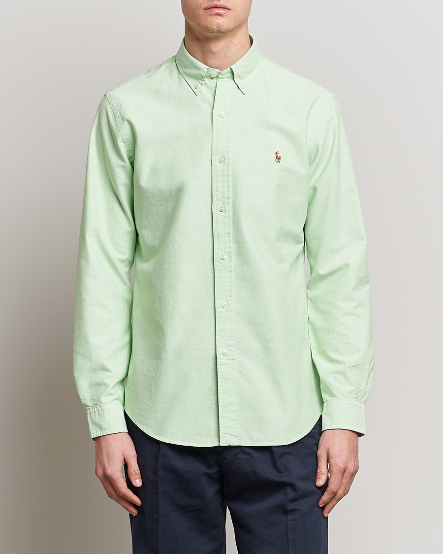Heren | Overhemden | Polo Ralph Lauren | Custom Fit Oxford Button Down Shirt Oasis Green