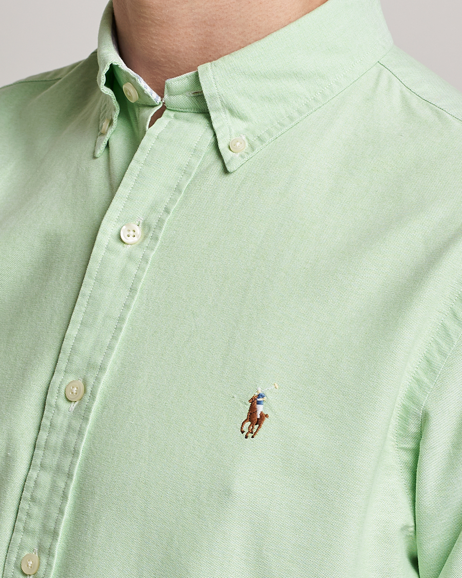 Heren | Overhemden | Polo Ralph Lauren | Custom Fit Oxford Button Down Shirt Oasis Green