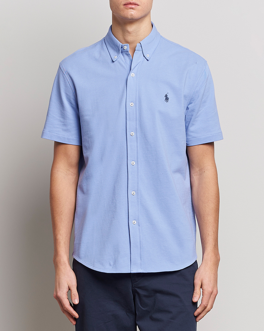 Heren | Overhemden | Polo Ralph Lauren | Featherweight Mesh Short Sleeve Shirt Lafayette Blue