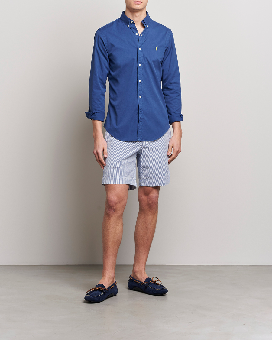Heren | Overhemden | Polo Ralph Lauren | Slim Fit Brushed Twill Shirt Royal Navy