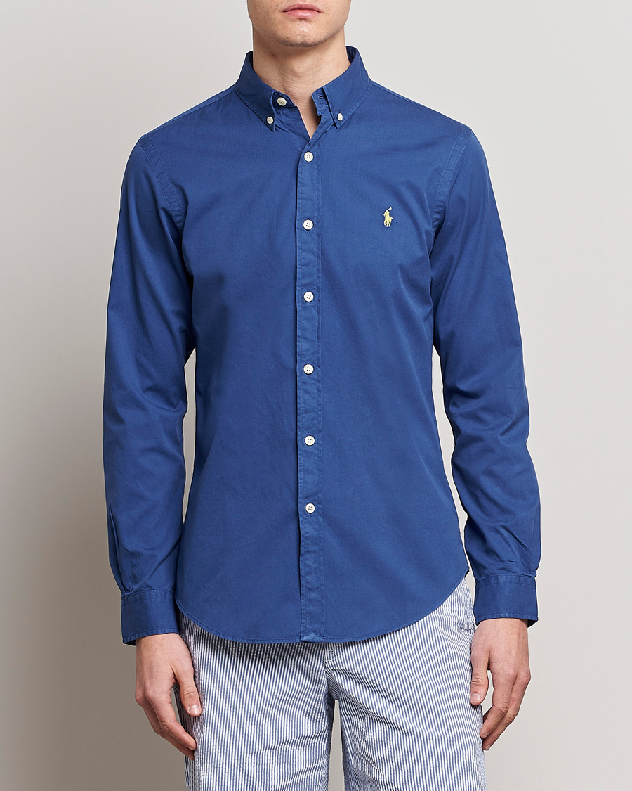 Heren | Overhemden | Polo Ralph Lauren | Slim Fit Brushed Twill Shirt Royal Navy