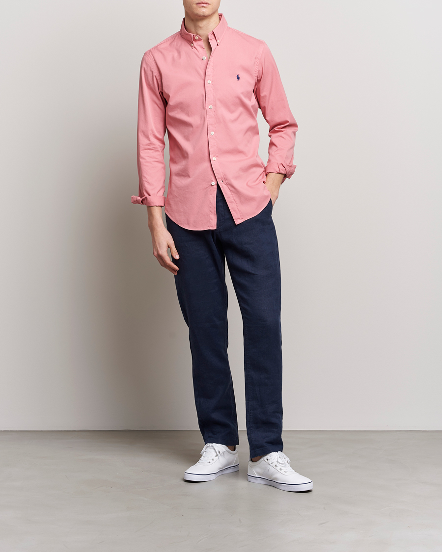 Heren | Overhemden | Polo Ralph Lauren | Slim Fit Brushed Twill Shirt Desert Rose