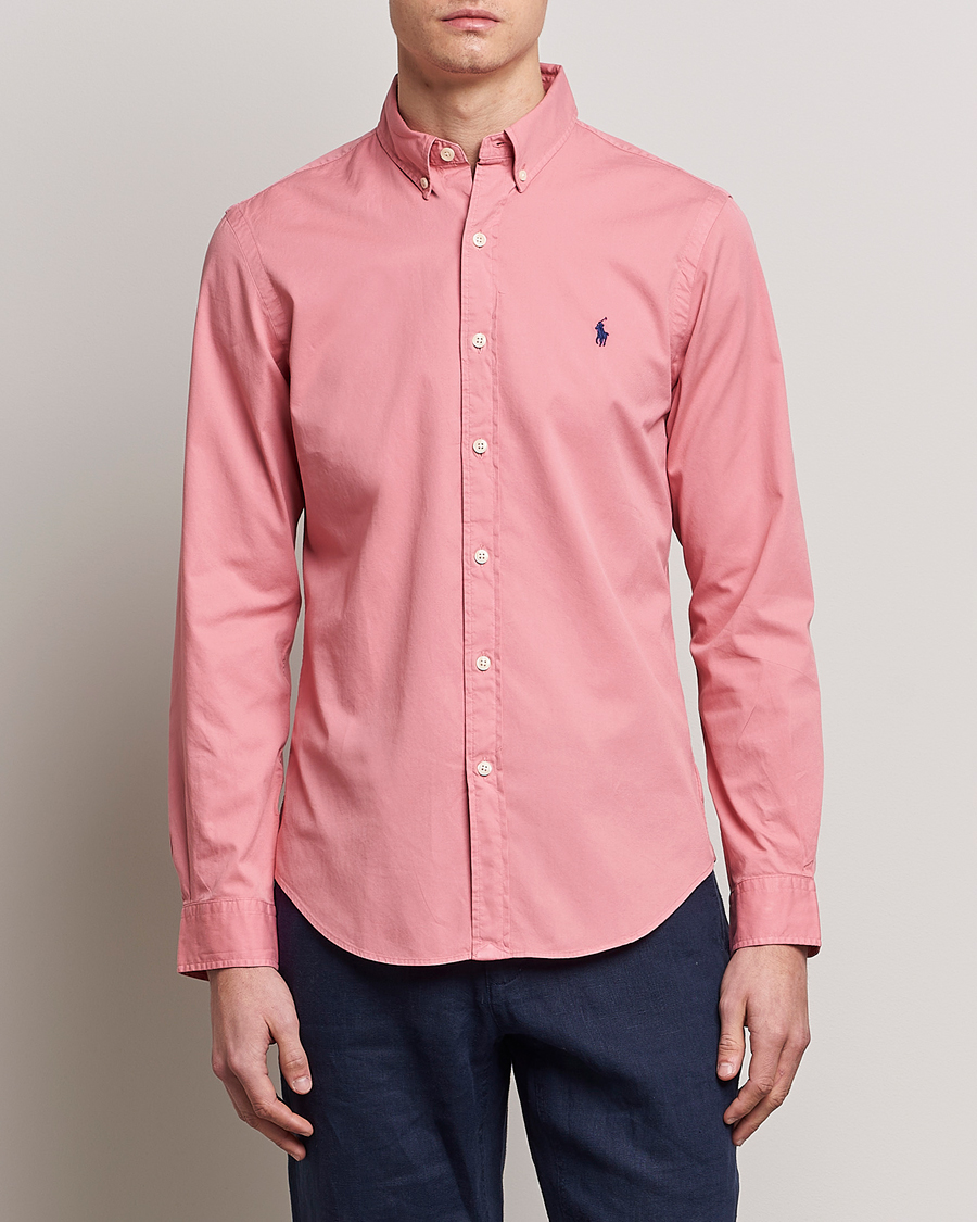 Heren | Overhemden | Polo Ralph Lauren | Slim Fit Brushed Twill Shirt Desert Rose