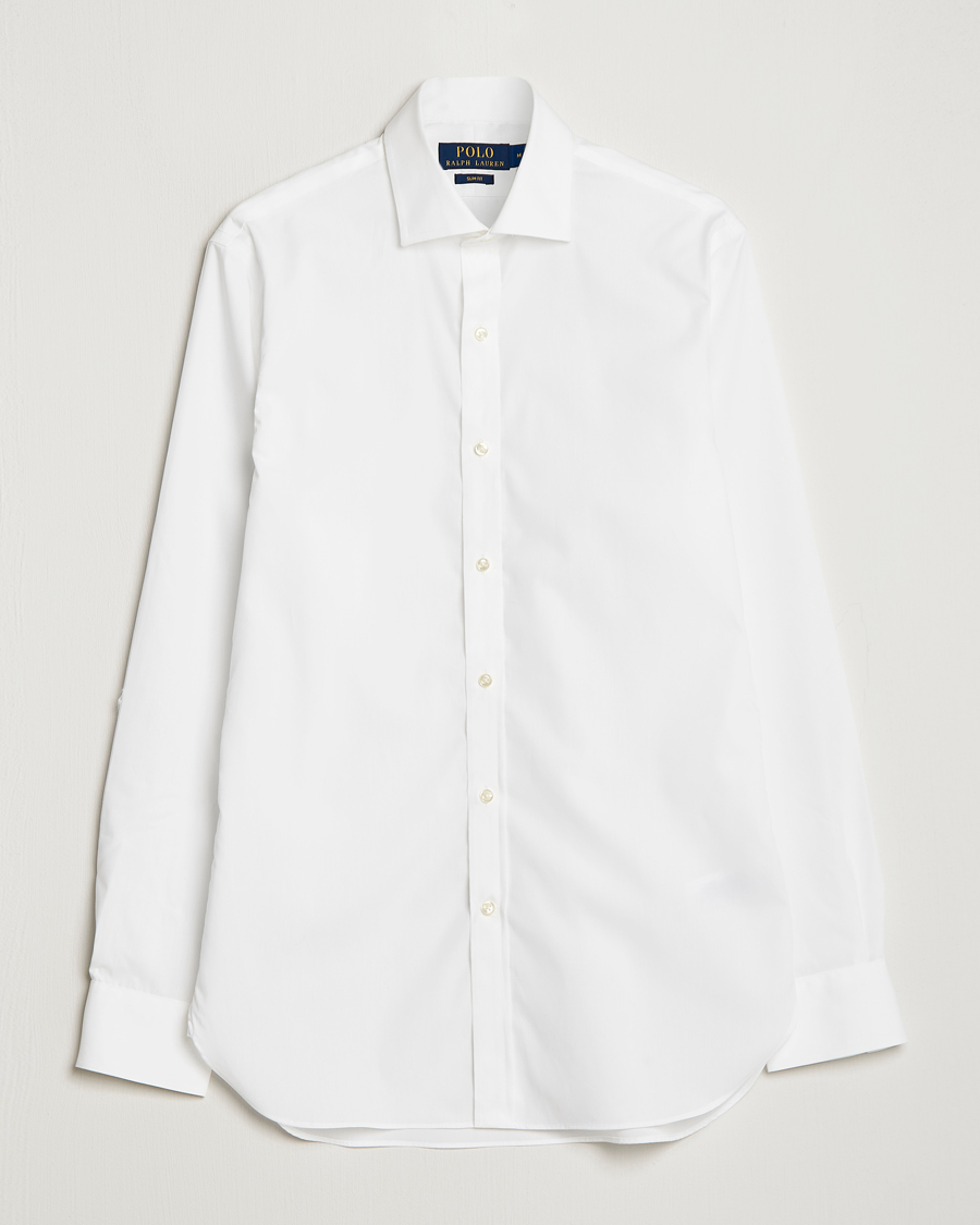 Heren | Overhemden | Polo Ralph Lauren | Slim Fit Poplin Dress Shirt White