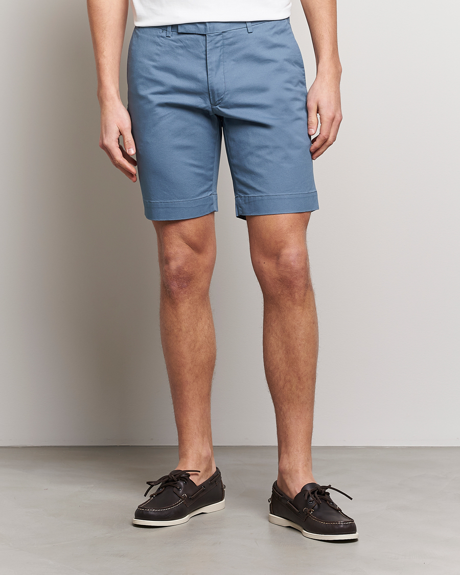 Heren | Chino-shorts | Polo Ralph Lauren | Tailored Slim Fit Shorts Anchor Blue