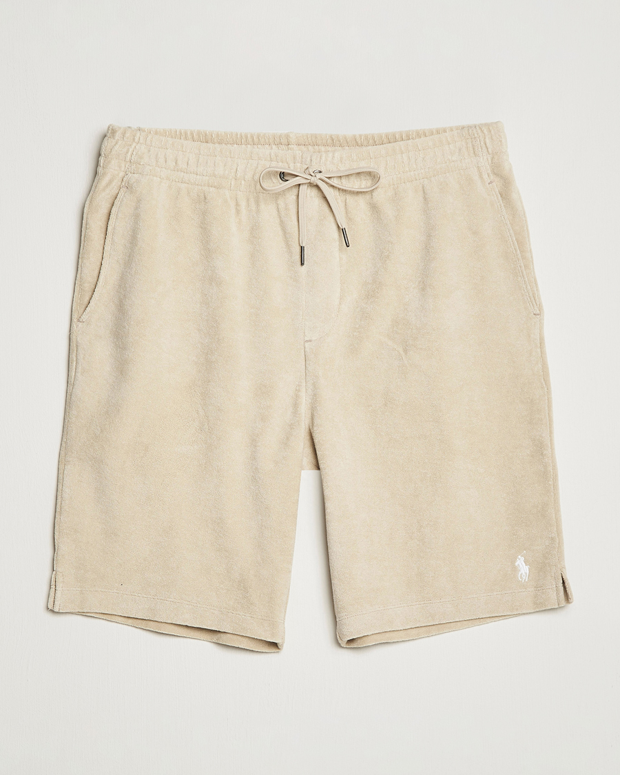 Heren | Korte broek | Polo Ralph Lauren | Cotton Terry Drawstring Shorts Spring Beige