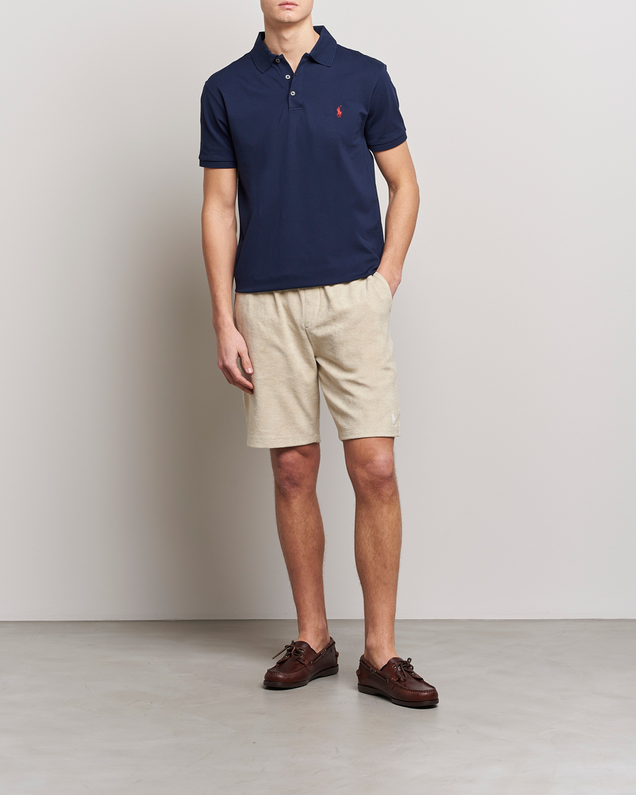 Heren | Korte broek | Polo Ralph Lauren | Cotton Terry Drawstring Shorts Spring Beige