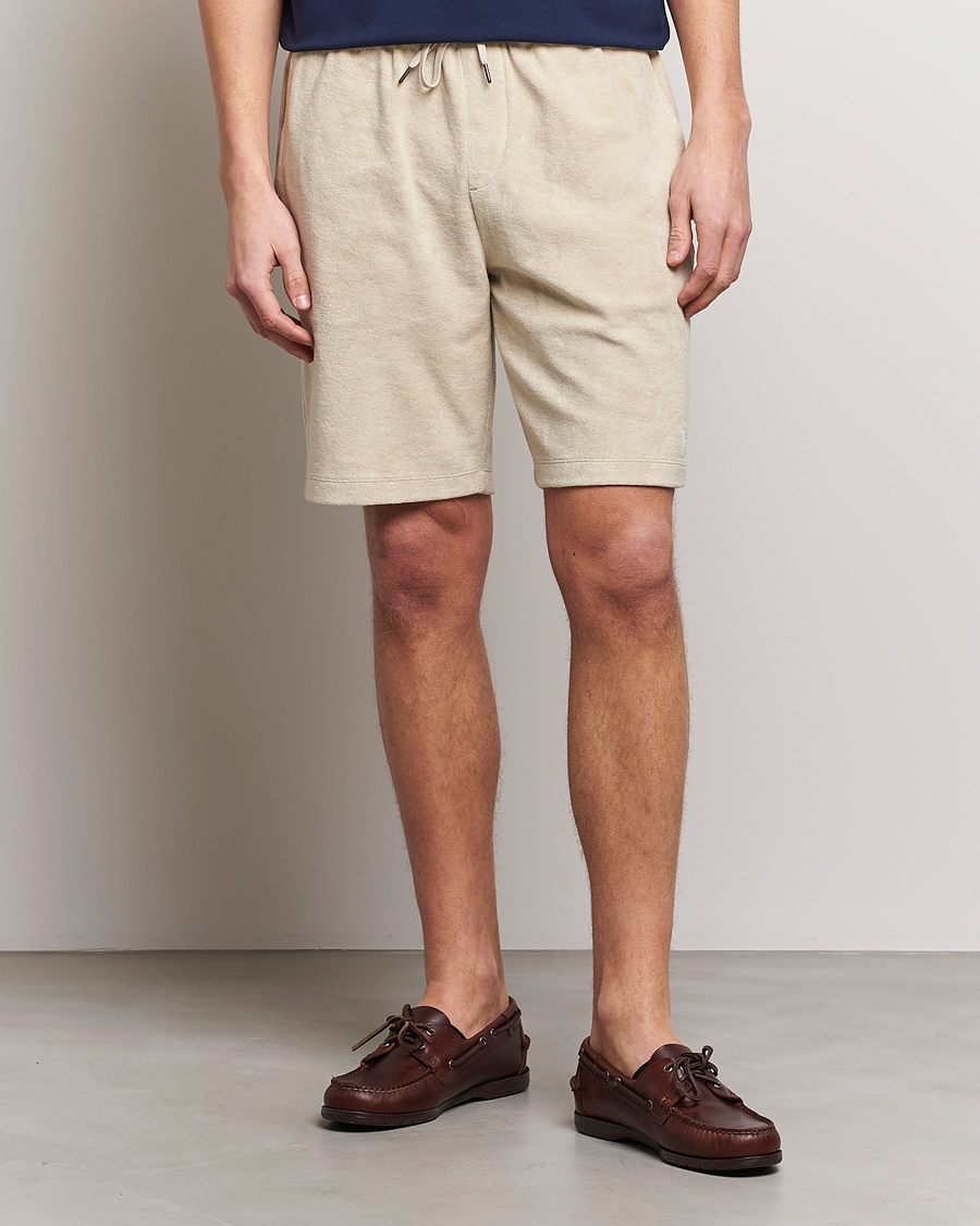 Heren | Korte broek | Polo Ralph Lauren | Cotton Terry Drawstring Shorts Spring Beige