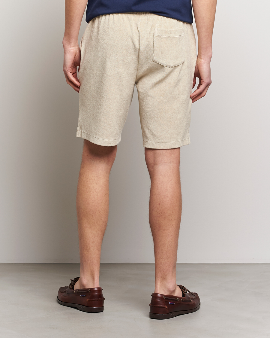 Heren | Korte broek | Polo Ralph Lauren | Cotton Terry Drawstring Shorts Spring Beige