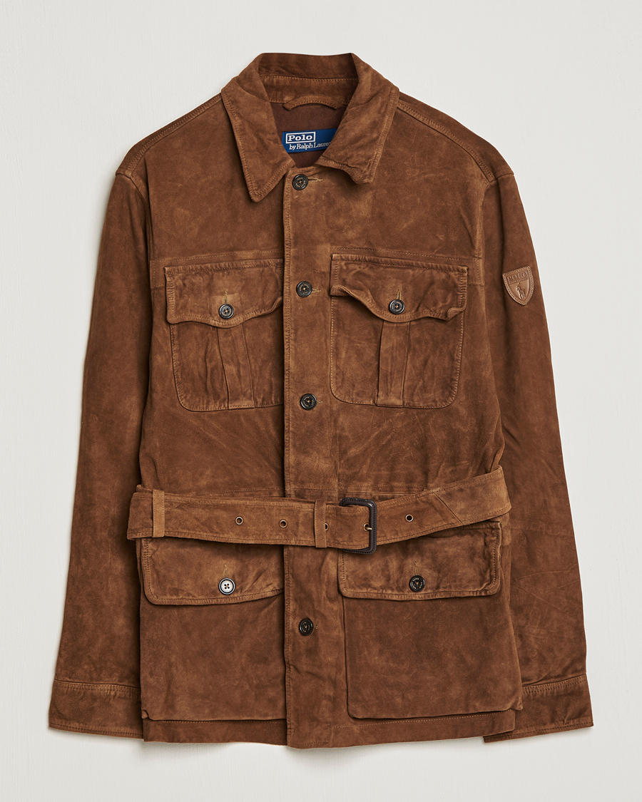 Heren | Jassen | Polo Ralph Lauren | Safari Suede Field Jacket Smith Brown