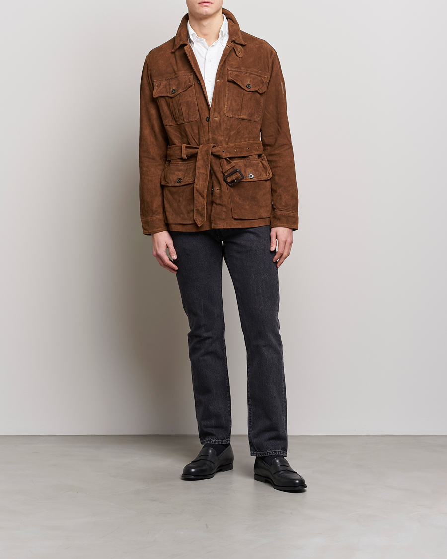 Heren | Jassen | Polo Ralph Lauren | Safari Suede Field Jacket Smith Brown