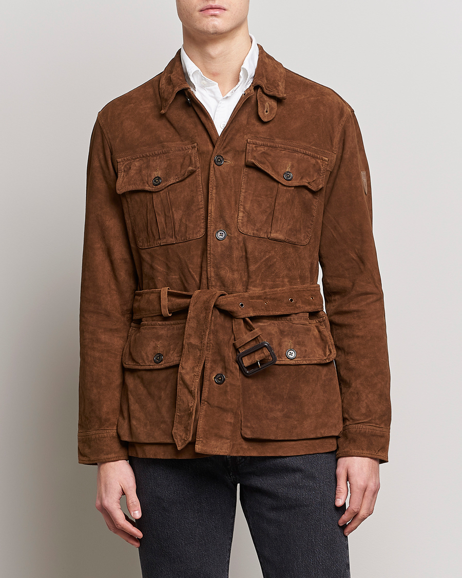 Heren | Jassen | Polo Ralph Lauren | Safari Suede Field Jacket Smith Brown