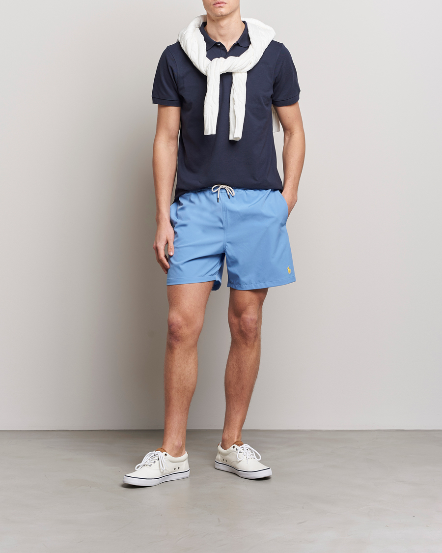 Heren | Zwembroek | Polo Ralph Lauren | Recyceled Traveler Boxer Swimshorts Harbor Island Blue