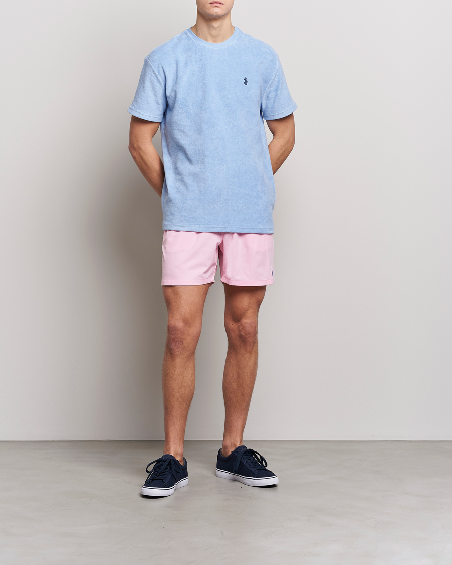 Heren | Zwembroek | Polo Ralph Lauren | Recyceled Traveler Boxer Swimshorts Carmel Pink