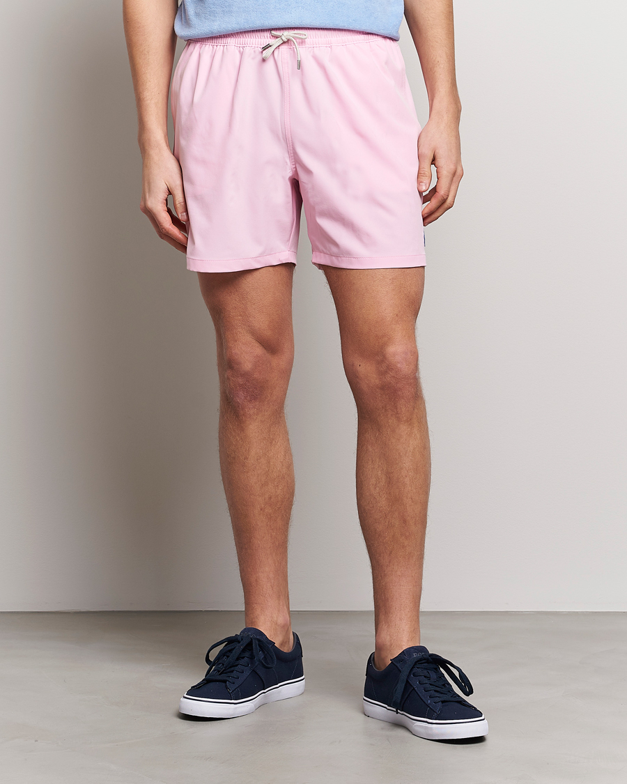 Heren | Zwembroek | Polo Ralph Lauren | Recyceled Traveler Boxer Swimshorts Carmel Pink