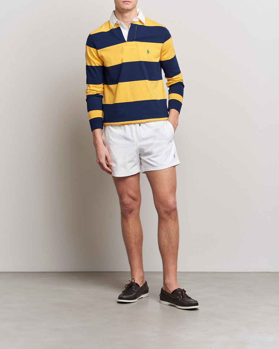 Heren | Zwembroek | Polo Ralph Lauren | Recycled Slim Traveler Swimshorts White