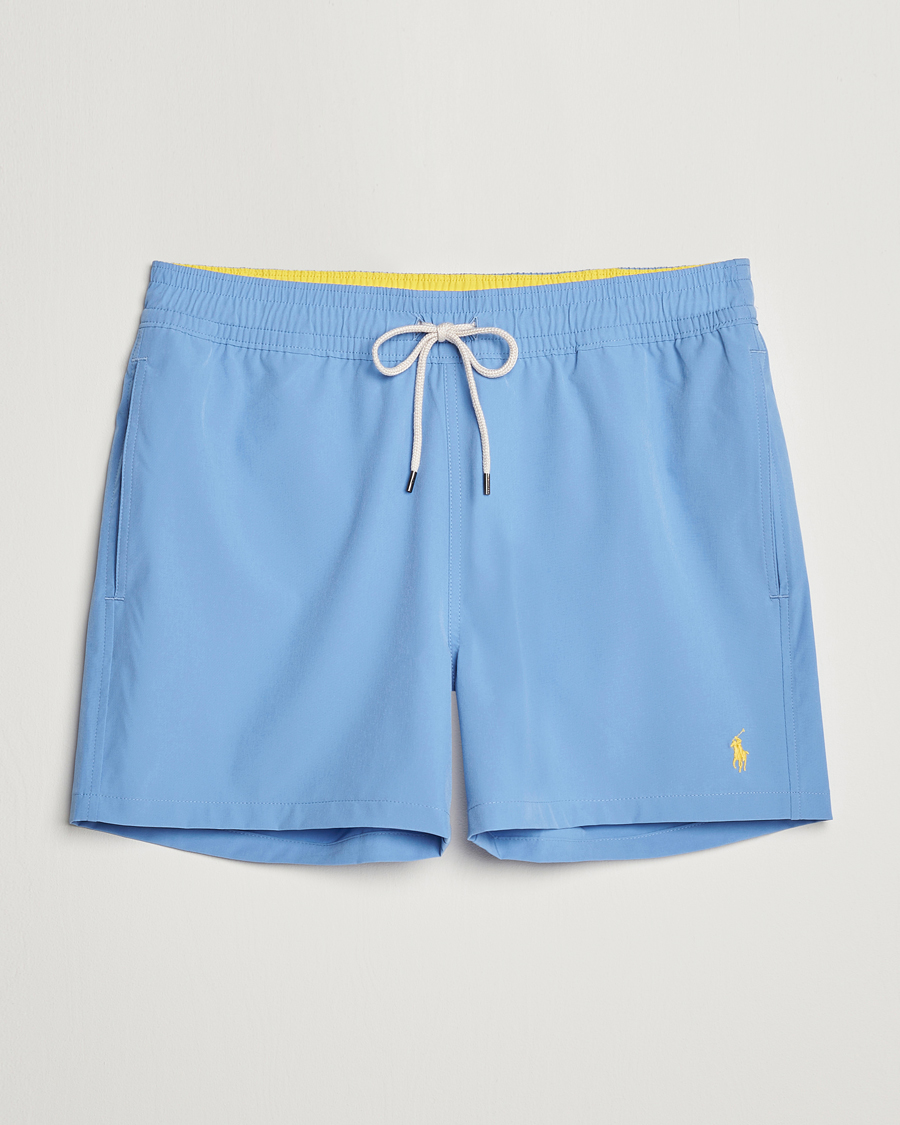 Heren | Zwembroek | Polo Ralph Lauren | Recycled Slim Traveler Swimshorts Harbor Island Blue