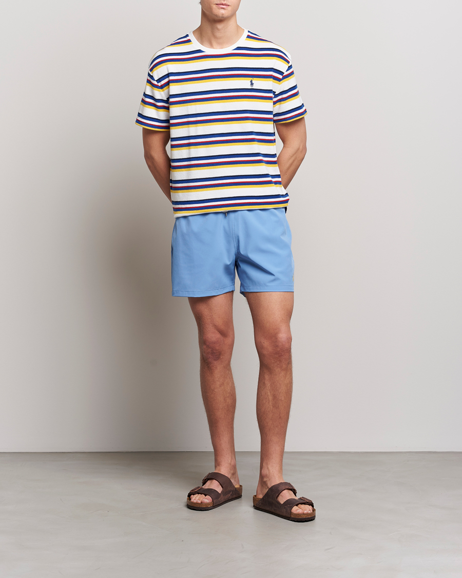 Heren | Zwembroek | Polo Ralph Lauren | Recycled Slim Traveler Swimshorts Harbor Island Blue