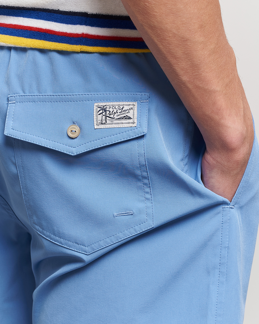 Heren | Zwembroek | Polo Ralph Lauren | Recycled Slim Traveler Swimshorts Harbor Island Blue