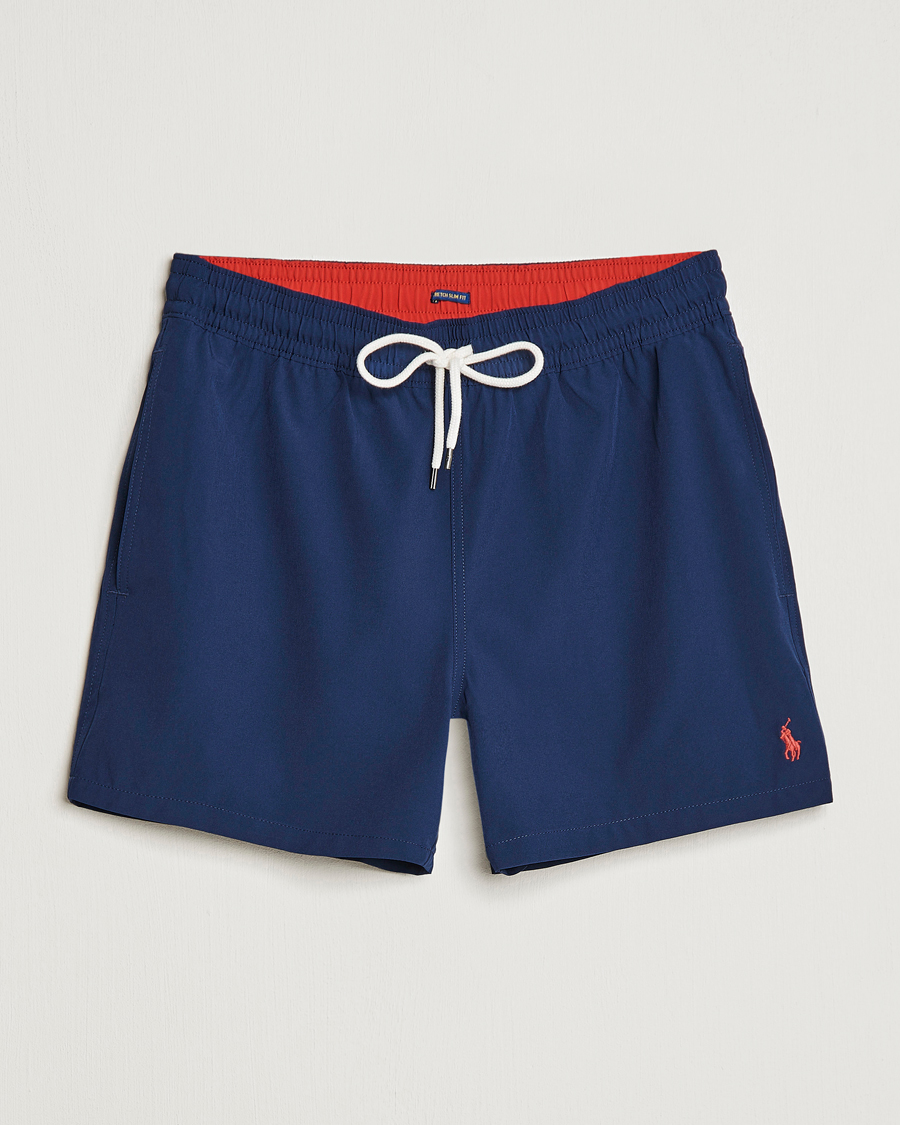 Heren | Zwembroek | Polo Ralph Lauren | Recycled Slim Traveler Swimshorts Newport Navy